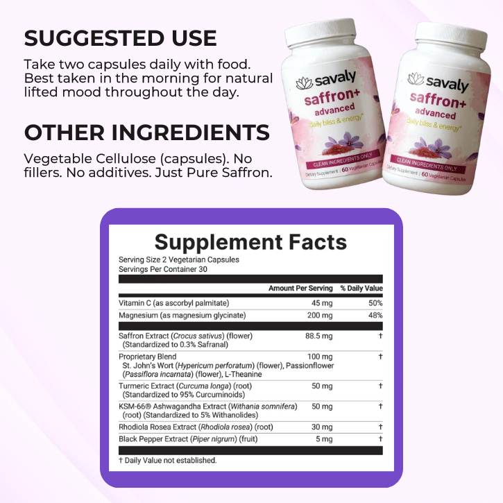 Savaly Saffron Plus – Lift Mood Naturally