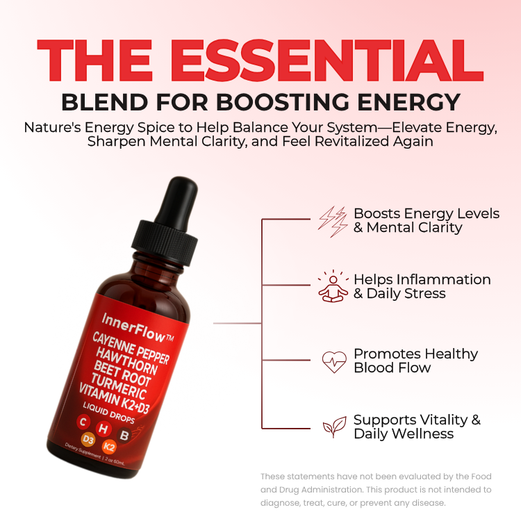 InnerFlow Drops – Naturally Supports Circulation To Help Boost Energy and Vitality